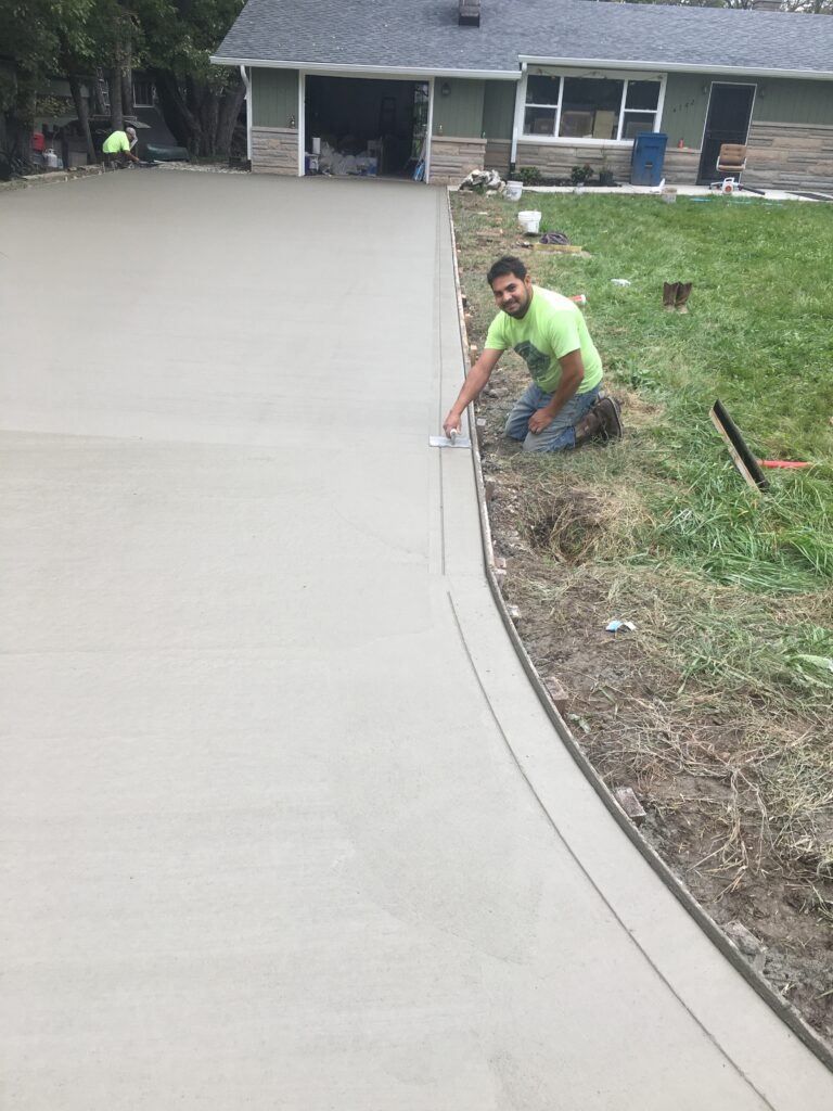 Complete Concrete Driveway in Indianapolis