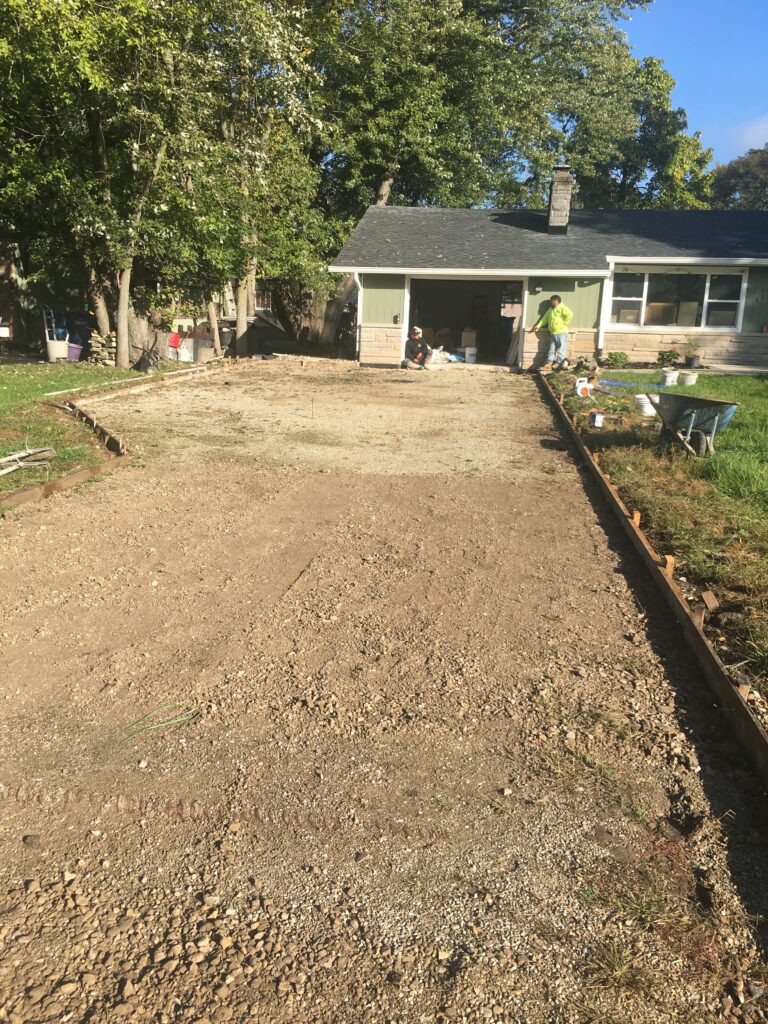 Indianapolis concrete driveways - preparation